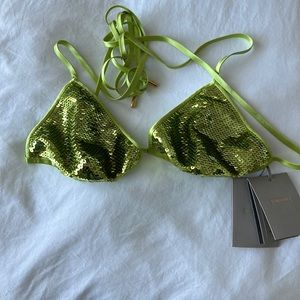 Tom Ford sequin embellished halter neck bralette - size 42/8 - NEW, with tags